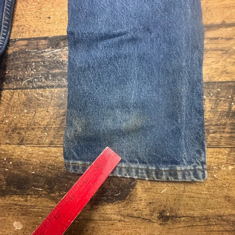 Levi Strauss‎ Co 505 Mens Jeans W38 L30 Orange Tab Medium Wash Denim Made USA